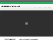 Tablet Screenshot of friedhofssoftware.com